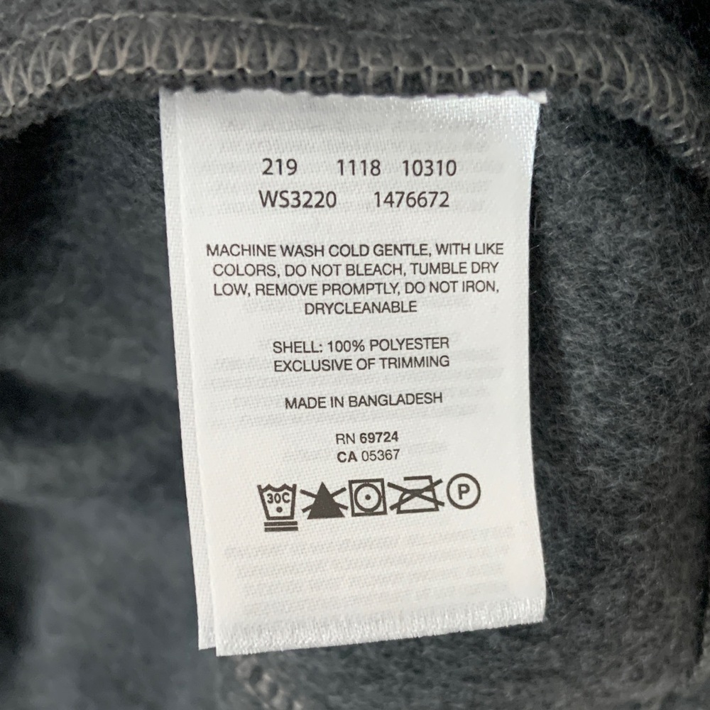 Columbia Men's Charcoal Gray Zip-Up Fleece Jacket - Picture 6 of 7